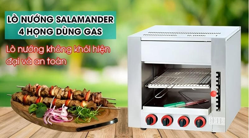 lò nướng gas salamander