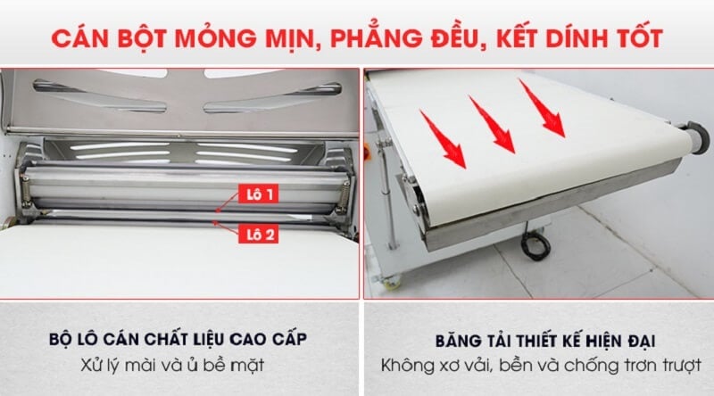 máy cán bột 2 chiều