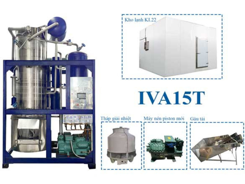 máy làm đá ống uống bia