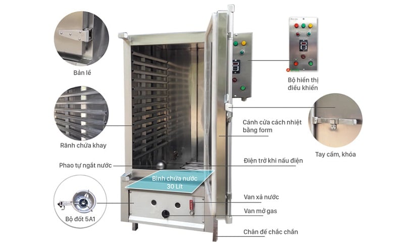 tủ nấu cơm công nghiệp