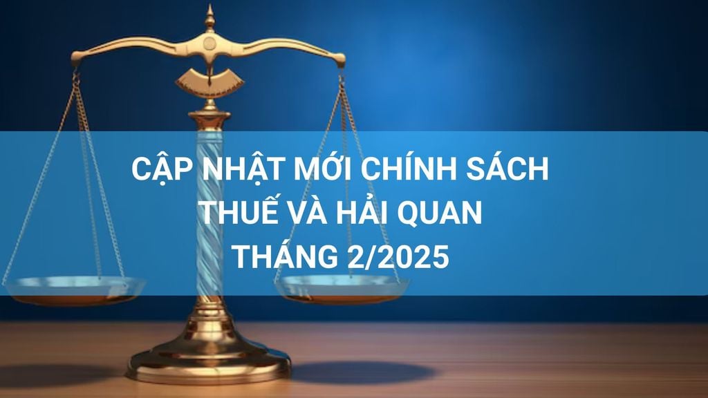 Cập nhật mới chính sách Thuế và Hải quan - Tháng 2/2025