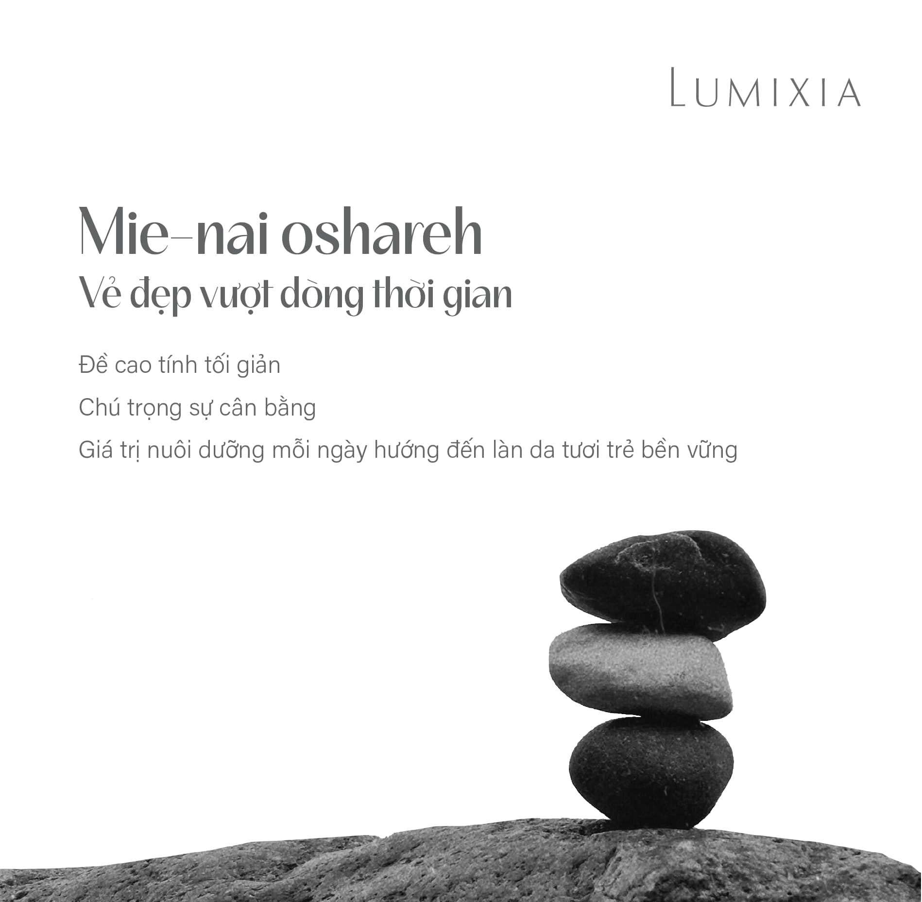 Mie-nai Oshareh - Sự tối giản, tính nhất quán & phòng ngừa trong chăm sóc làn da