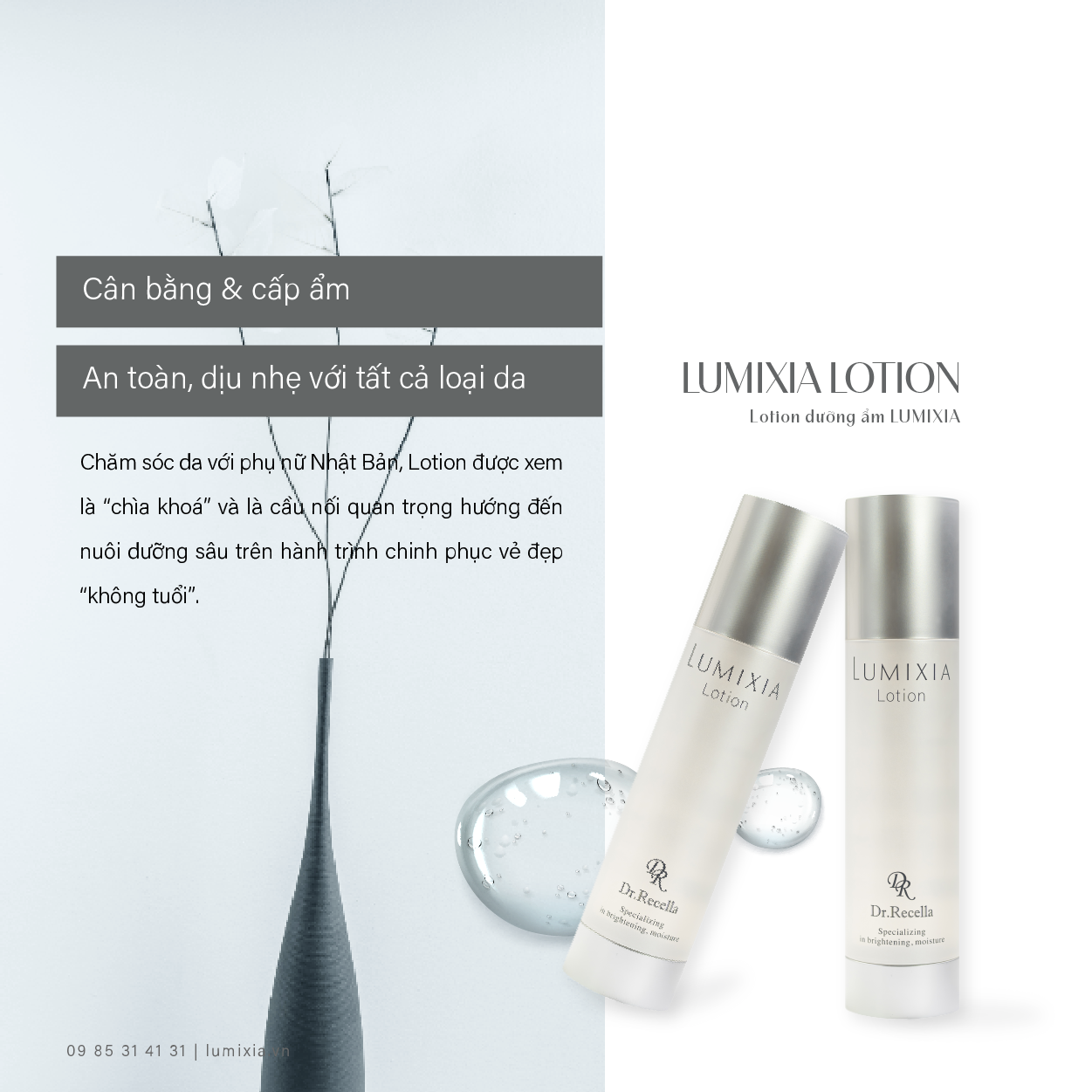 LUMIXIA LOTION - Đem đến cân bằng để nuôi dưỡng