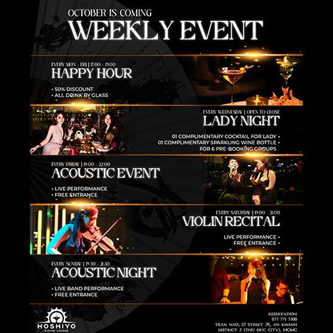 𝐕𝐢𝐛𝐞𝐬 𝐰𝐢𝐭𝐡 𝐇𝐨𝐬𝐡𝐢𝐲𝐨'𝐬 𝐖𝐞𝐞𝐤𝐥𝐲 𝐏𝐫𝐨𝐦𝐨𝐭𝐢𝐨𝐧