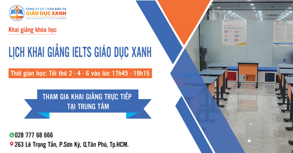 khai giảng ielts