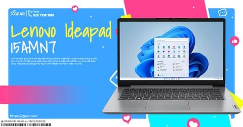 Đánh giá Lenovo IdeaPad 1 15AMN7: CPU AMD Ryzen 5 7520U, 8GB RAM, 512GB SSD