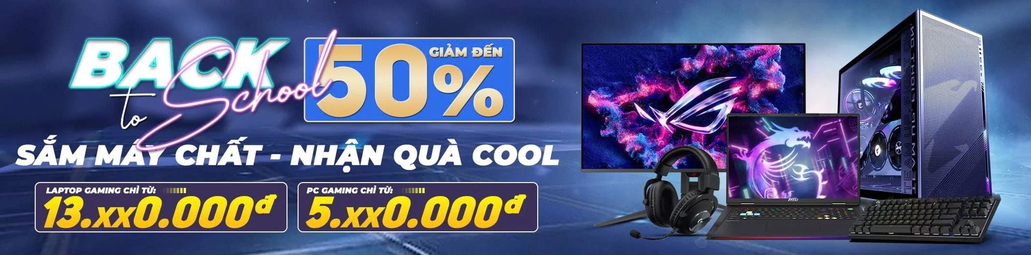 Laptop Sale Back 2 School - Sắm Máy Chất Nhận Quà Cool