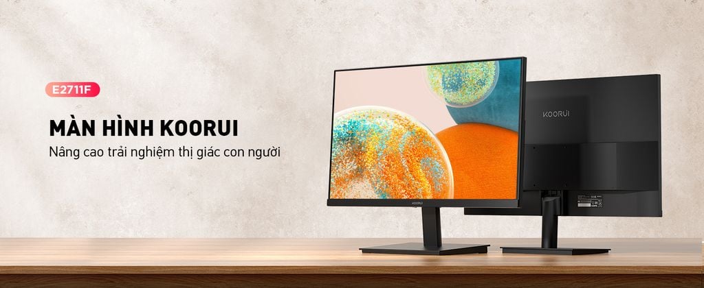 Xgear Màn hình KOORUI E2711F 27 inch FHD IPS 100Hz viền mỏng