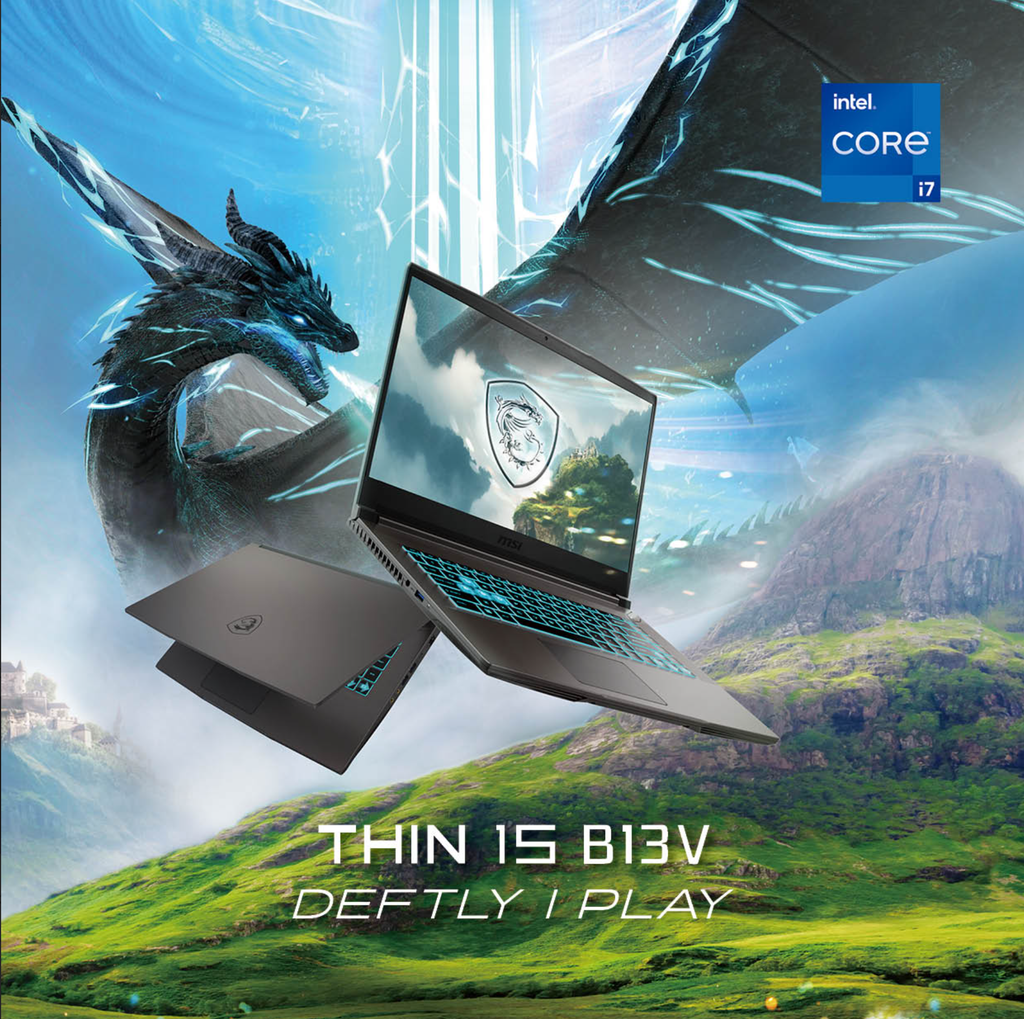 Laptop Gaming MSI Thin 15 B13UC 1411VN cho sinh viên marketing