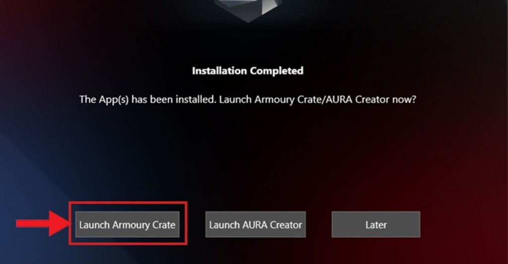 Hướng dẫn cách cài đặt phần mềm Armoury Crate