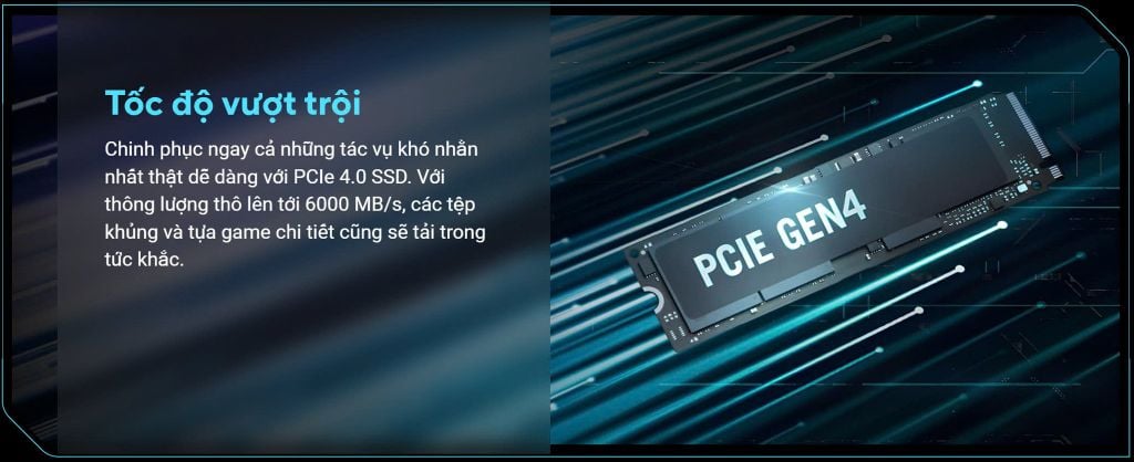 Bộ nhớ ram ssd Laptop Gaming ASUS AI V16 K3607VJ-RP106W