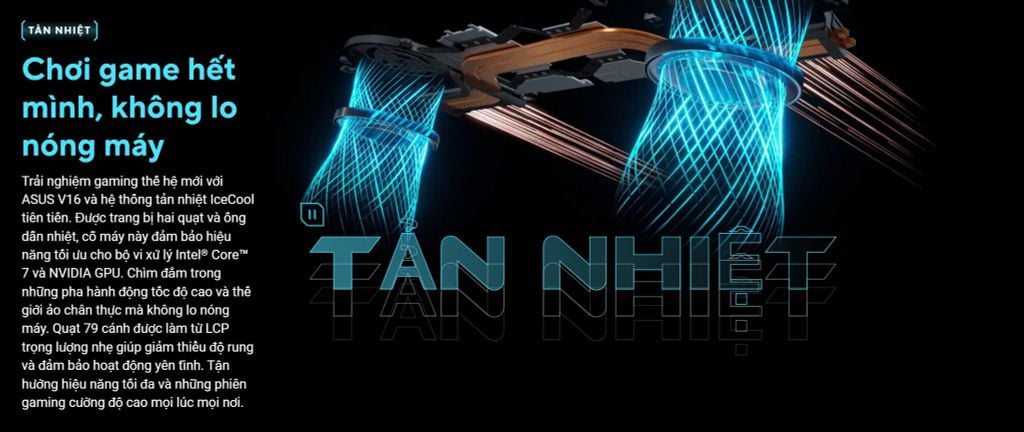 Tản nhiệt Laptop Gaming ASUS AI V16 K3607VJ-RP106W