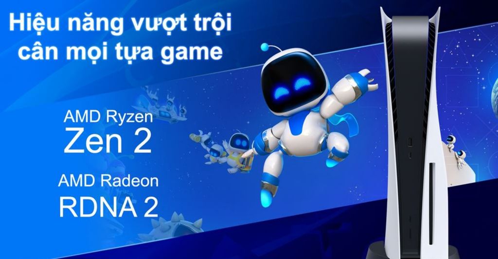 Bộ máy chơi game PlayStation 5 ASIA-00479 hiệu năng mạnh cân được mọi tựa game