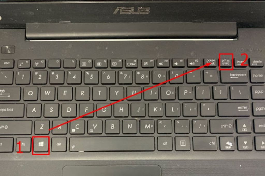 chụp ảnh màn hình laptop ASUS bằng phím tắt tự lưu