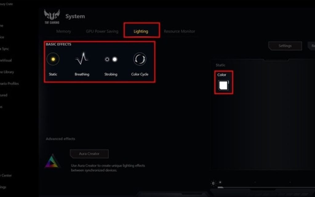 cách chỉnh đèn bàn phím laptop asus