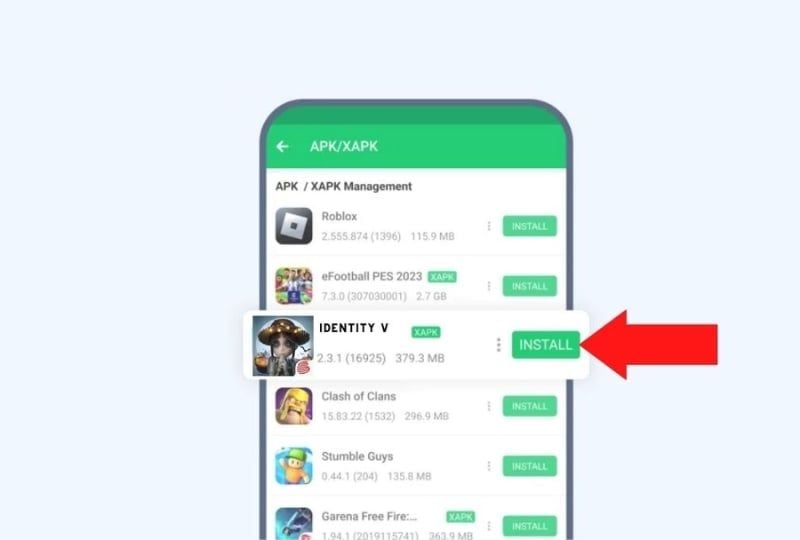 cách tải identity v trên điện thoại