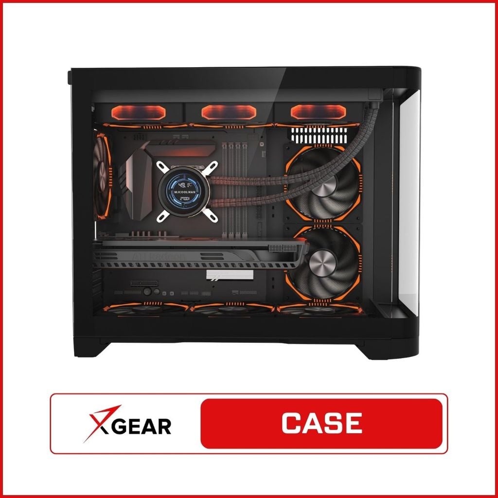 Vỏ case MIK FOCALORS M BLAC thiết kế gọn gàng, luồng khí lưu thông dễ dàng