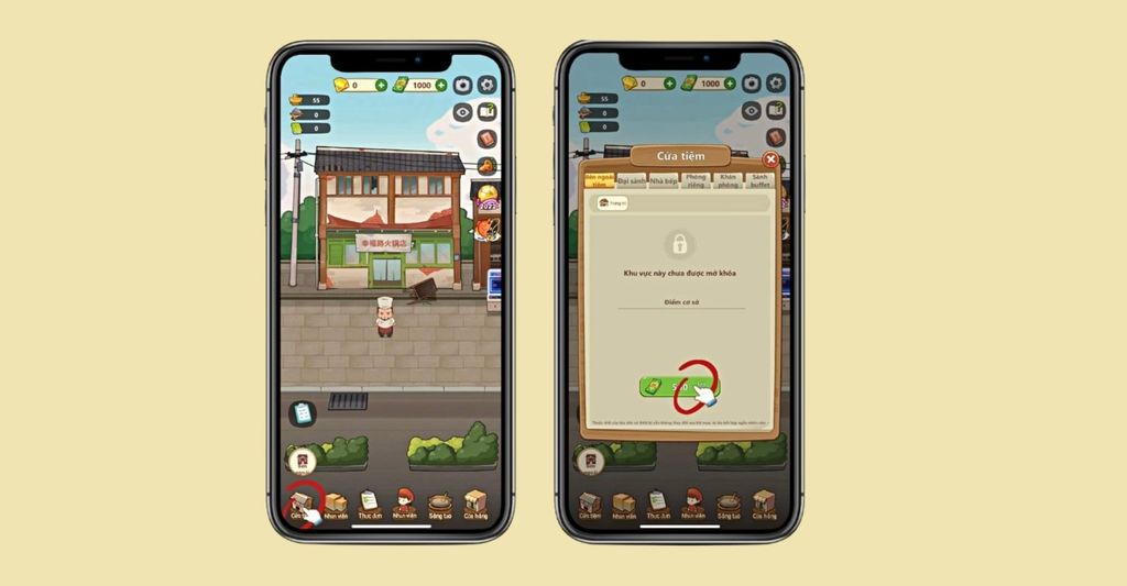 khởi động game tiệm lẩu đường hạnh phúc