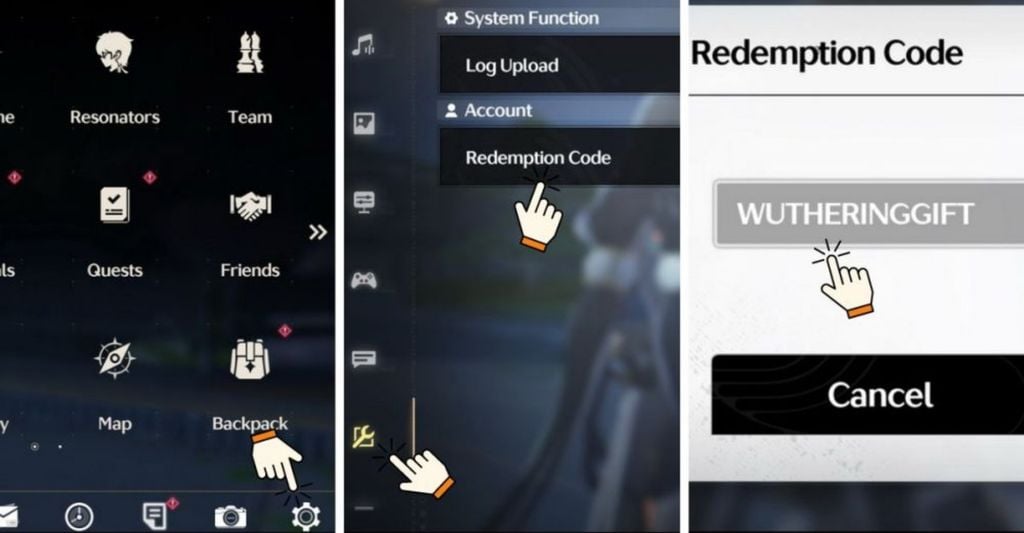 hướng dẫn chi tiết cách nhập code Wuthering Wave