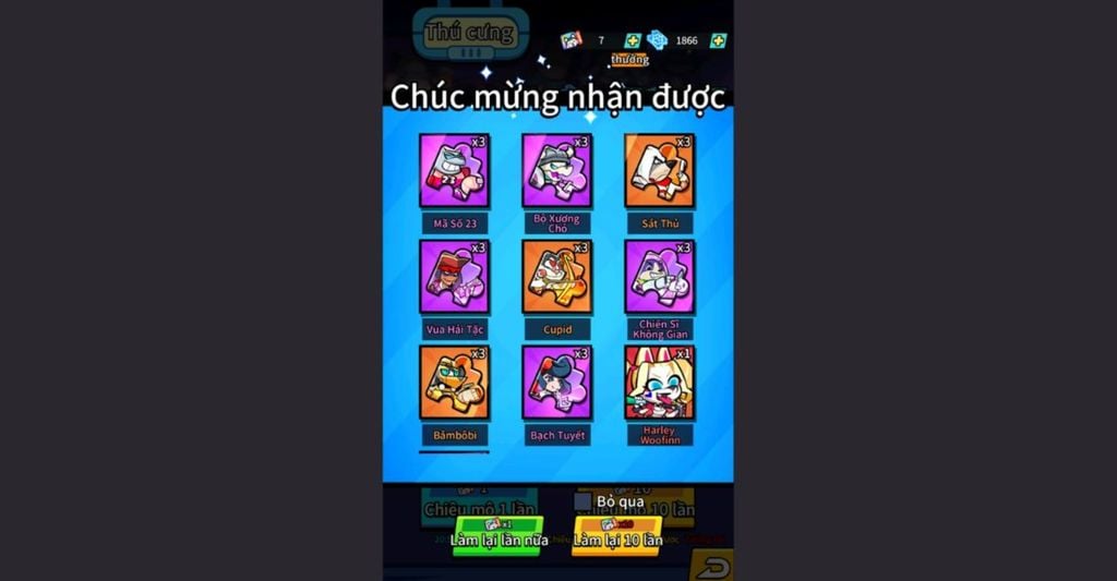 nhập code X Dogs thành công