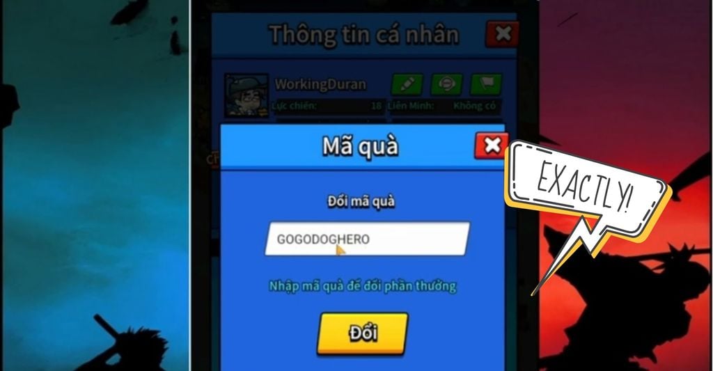 khi nhập mã code X Dogs cần lưu ý nhập chính xác