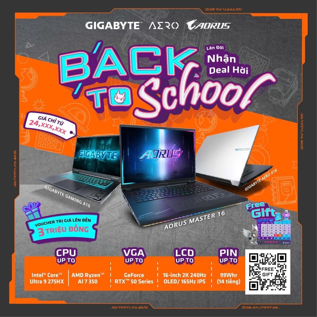 Chương trình back to school 2025 của gigabyte