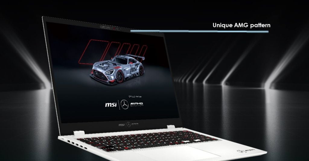 Laptop MSI Prestige 16 AI+ Mercedes AMG B2VMG 088VN sở hữu camera web hồng ngoại 5MP hỗ trợ nhận dạng khuôn mặt Windows Hello