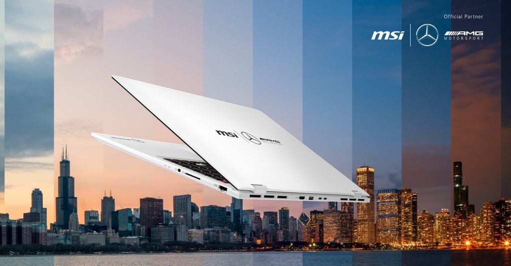 Laptop MSI Prestige 16 AI+ Mercedes AMG B2VMG 088VN đa dạng cổng kết nối tiện lợi