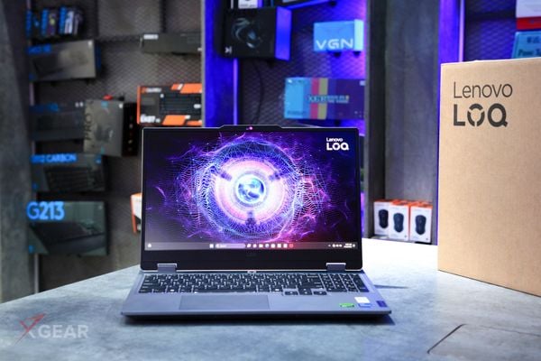 Laptop Lenovo LOQ 15ARP9 với màn hình FHD, 100% sRGB, CPU Ryzen 5 và GPU RTX 3050 – laptop gaming chính xác màu sắc