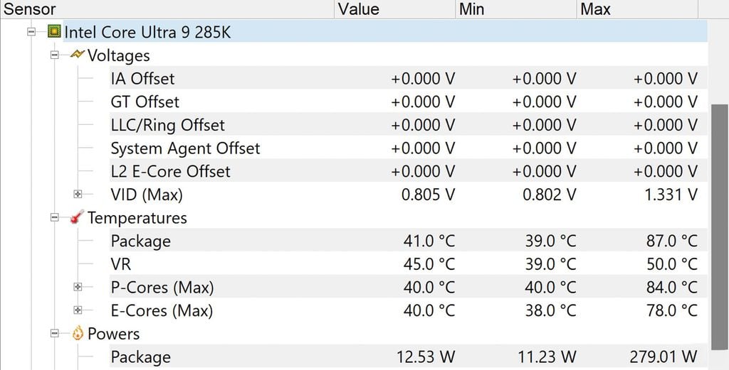CPU intel core ultra 9 285k khả năng phục hồi nhiệt độ nhanh chóng
