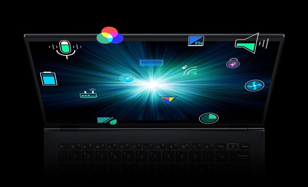 laptop asus gaming vivobook 16x đa dạng phần mềm và nhiều tiện ích