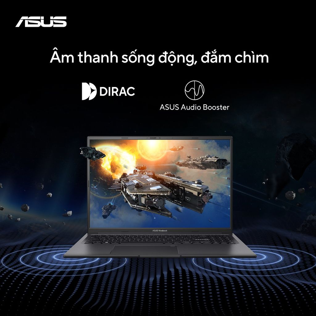 laptop asus gaming vivobook 16x sở hữu kết nối không dây sống động, công nghệ âm thanh hiện đại