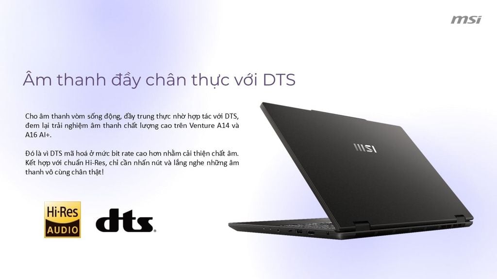 tản nhiệt và âm thanh Laptop MSI VenturePro 16 AI A1VEG-003VN
