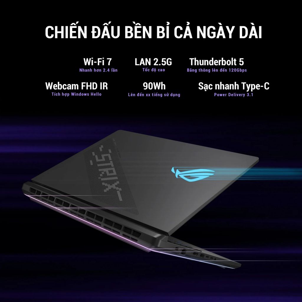 scar 16 2025 có thiết kế ngoại hình AniMe Matrix Vision chuẩn