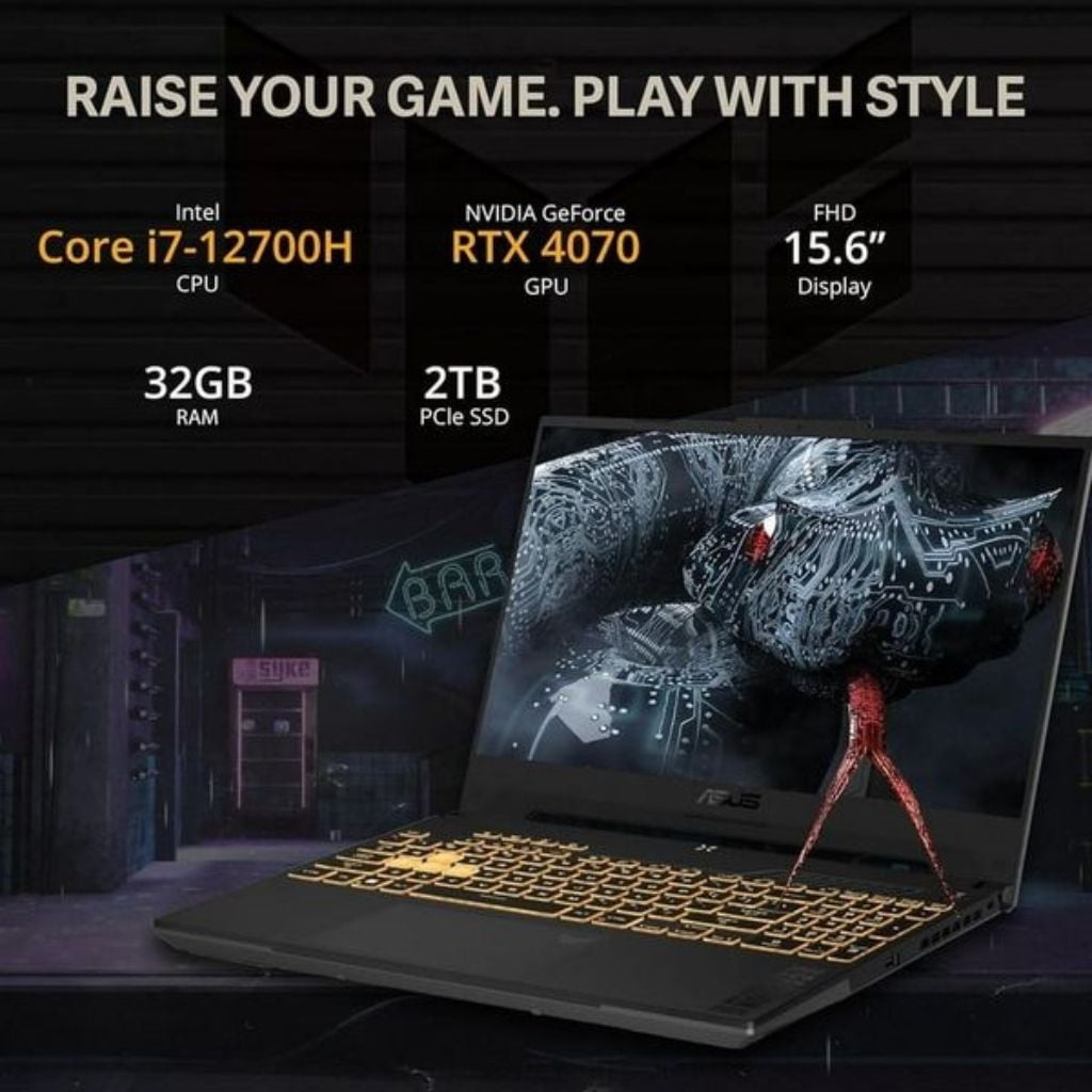 laptop gaming asus tuf series có card đồ họa khủng