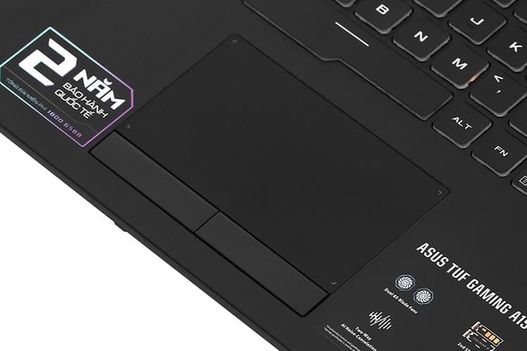 Asus TUF A15 FA506NFR touchpad rộng rãi, thao tác thoải mái