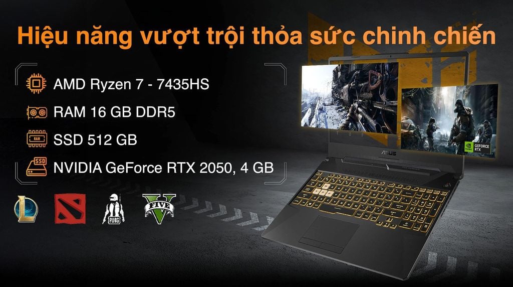 Asus TUF A15 FA506NFR hiệu năng mạnh, đa nhiệm được mọi tác vụ