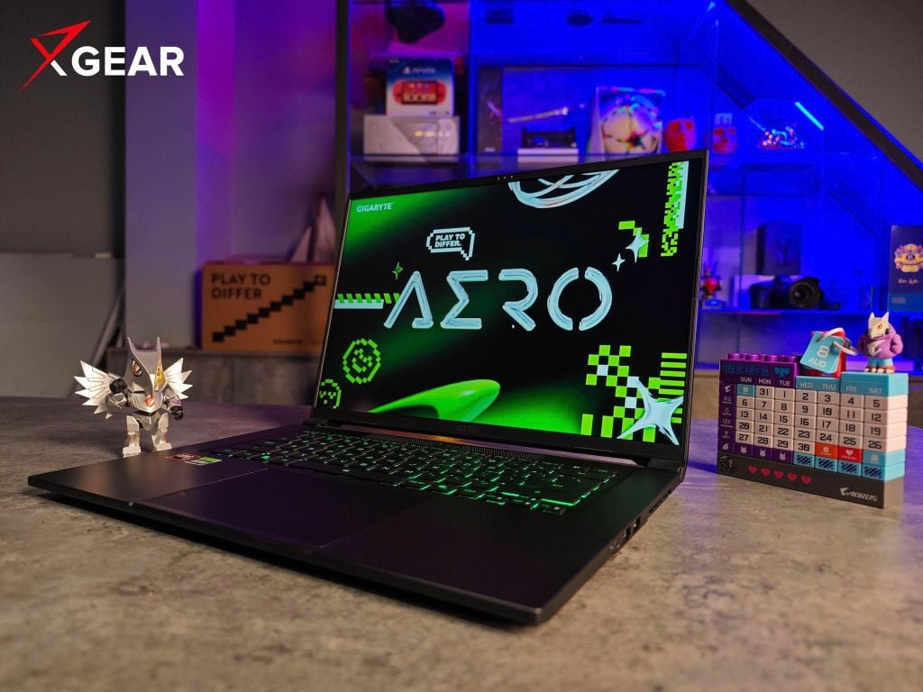 thiết kế Laptop Gigabyte AERO X16 1VH93VNC64AH mỏng nhẹ phù hợp với người thích di chuyển