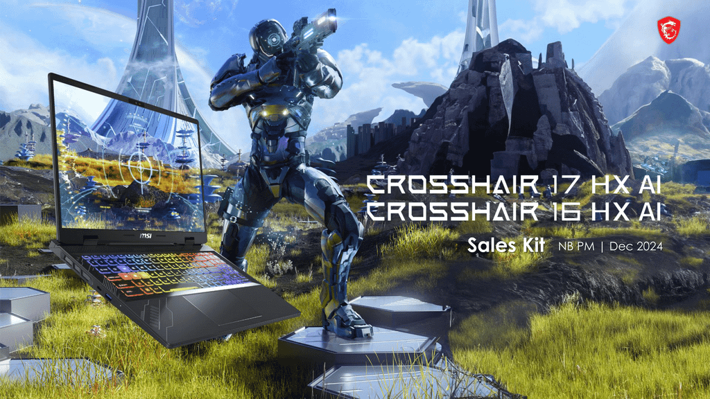 laptop gaming msi crosshair 16 hx ai d2xwgkg 034vn thiết kế tinh tế