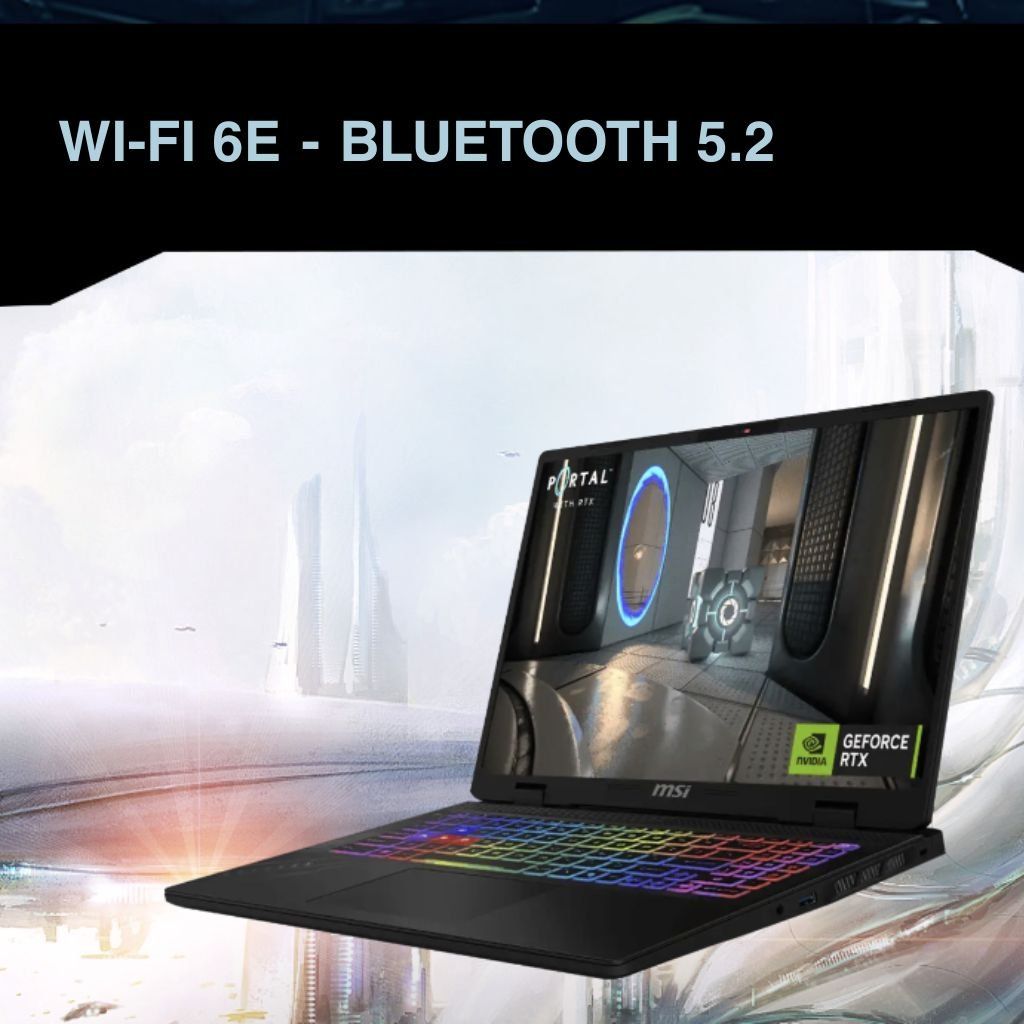 MSI Crosshair 16 HX AI D2XWFKG 036VN kết nối không dây hiện đại