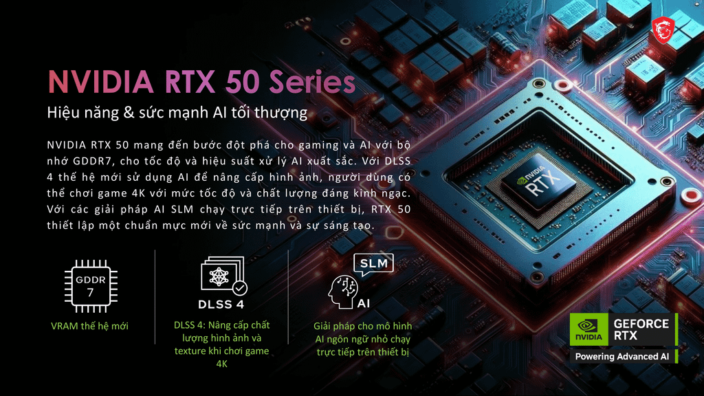 cấu hình vượt trội của laptop gaming msi crosshair 16 hx d14vfkg 860vn