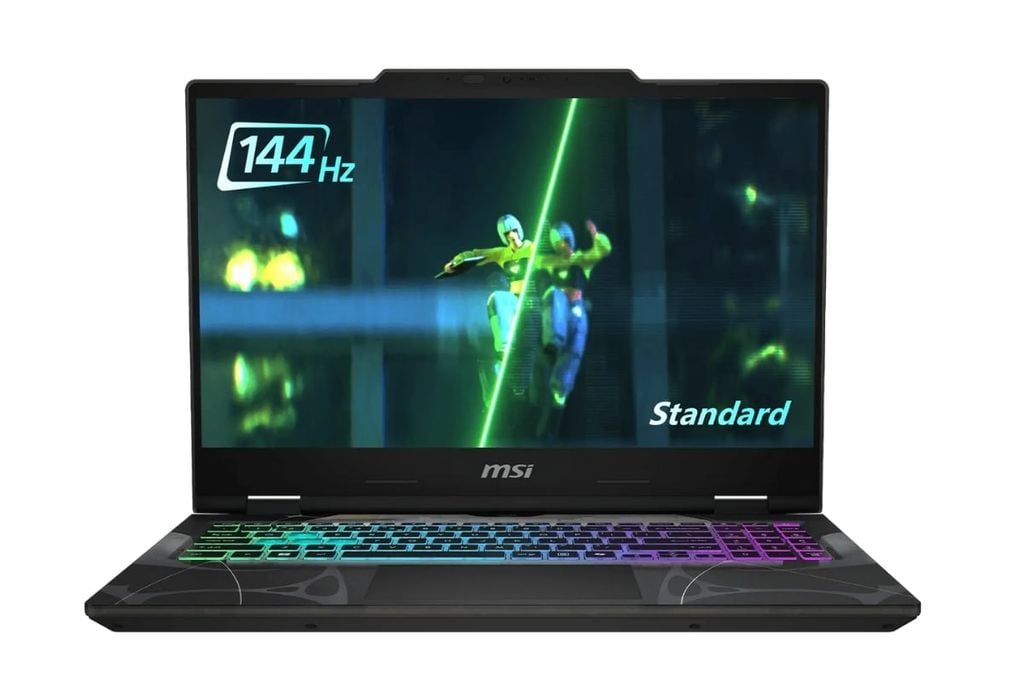 MSI Cyborg 15 B2RWEKG màn hình có tần số quét 144Hz chuyển động mượt mà khi chơi game