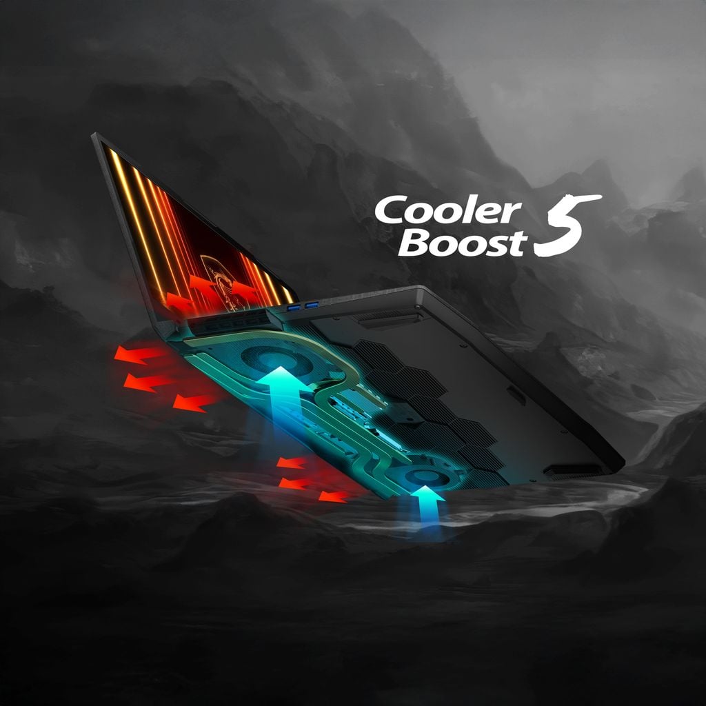 tản nhiệt katana 15 hx b14wgk bằng công nghệ Cooler Boost 5