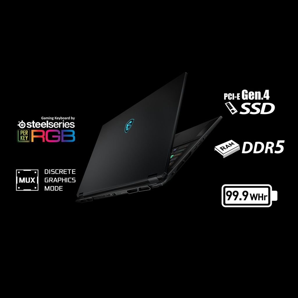 MSI Stealth 18 HX có bàn phím RGB per-key