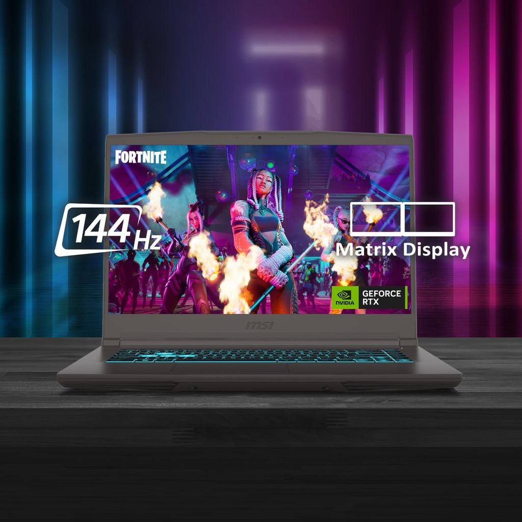 Laptop Gaming MSI Thin 15 B13UC 2081VN có màn hình Anti-Glare giảm mỏi mắt khi nhìn lâu