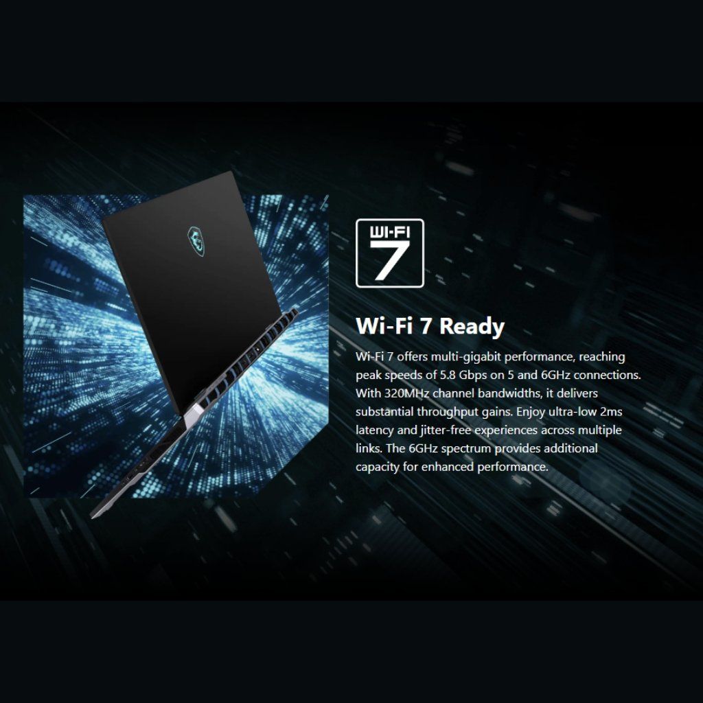 Laptop MSI Titan 18 HX AI A2XWJG 622VN có cổng kết nối thông minh hiện đại