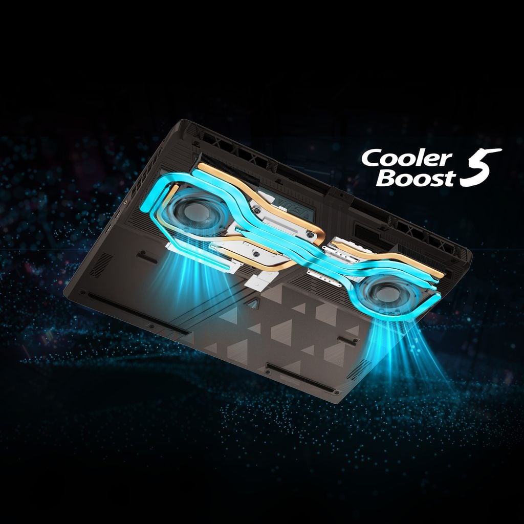 Laptop Gaming MSI Vector 16 HX AI A2XWHG 470VN trang bị cooler boost với 2 quạt lớn