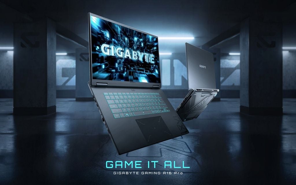 Laptop Gigabyte A16 sở hữu hiệu năng mạnh mẽ