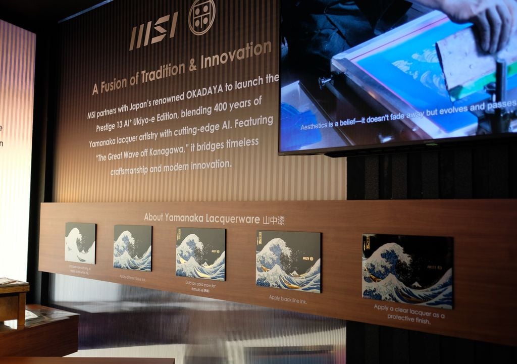 Laptop MSI Prestige 13 AI+ Ukiyoe Edition A2VMG 075VN ra mắt tại Computex 2025