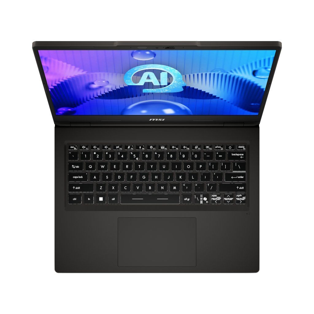 Laptop MSI Venture 14 AI A1MG 005VN bàn phím và touchpad tối ưu cho công việc